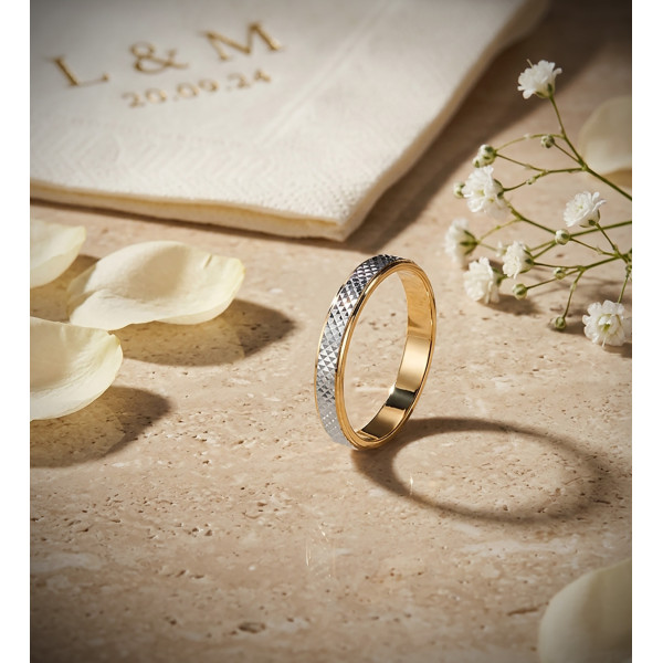 Alliance deux ors 18 carats
