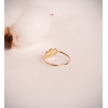 Bague or jaune 18 carats "doubles cœurs"