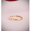 Bague diamant de synthèse 0,35 carat et or jaune 18 carats