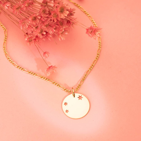 Pendentif or 18 carats "rose des vents"