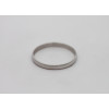 Alliance or blanc 18 carats demi-jonc 2,5 mm