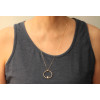 Collier 55 cm avec perle de culture 7 mm "romy" or jaune 18 carats