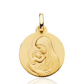 Médaille "Madone de Botticcelli" or jaune 18 carats