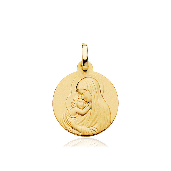 Médaille "Madone de Botticcelli" or jaune 18 carats