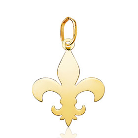 Pendentif or 18 carats "fleur de lys"