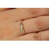 Bague or jaune 18 carats, améthyste, topaze et péridot