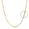 Chaine or jaune 18 carats forçat 45 cm