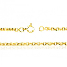 Chaine or jaune 18 carats maille forçat