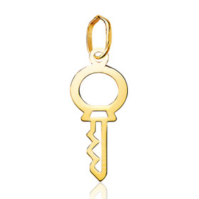 Pendentif or 18 carats "clé ajourée"