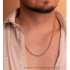 Chaine or jaune 18 carats 60 cm maille grain de café