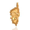 Pendentif or 9 ou 18 carats "Corse et tête de Maure"
