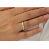 Alliance Breuning or jaune 18 carats et diamants 0,13 carat