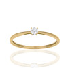 Bague diamant de synthèse 0,10 carat et or 18 carats