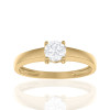 Bague diamant de synthèse 0,50 carat et or 18 carats