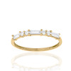 Bague diamant de synthèse 0,30 carat et or jaune 18 carats