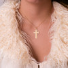 Pendentif croix en or jaune 700/1000