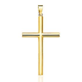 Pendentif croix en or jaune 18 carats