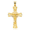 Pendentif croix et Christ or 18 carats