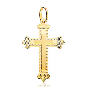 Pendentif croix en or jaune 18 carats