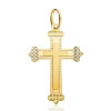 Pendentif croix en or jaune 18 carats