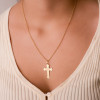 Pendentif croix en or jaune 750/1000