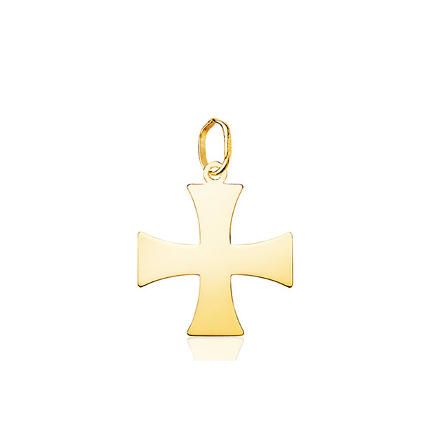 Pendentif croix de templier en or 18 carats