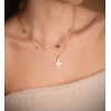 Pendentif or jaune 750/1000 croix Covadonga
