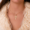 Pendentif croix en or jaune 750/1000