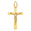 Pendentif croix et Christ or jaune 18 carats