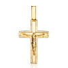 Pendentif croix et Christ or jaune 18 carats