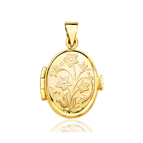 Pendentif cassolette or jaune 18 carats