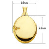 Pendentif cassolette or jaune 18 carats et zirconium