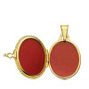 Pendentif cassolette or jaune 750/1000 et zirconium