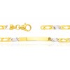 Gourmette or identité junior deux ors 18 carats personnalisable
