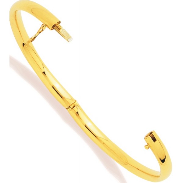 Bracelet jonc - Or jaune 18 carats - Diamant - C244