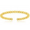 Jonc or jaune 18 carats et boules pour femmes