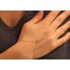 Chaine de main or 18 carats  "cœur" pour femmes