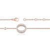 Bracelet ajustable en or rose 18 carats et diamants pour femmes