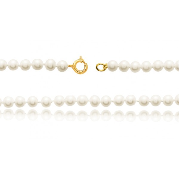 bracelet or 18 carats et perles de culture 4,5 mm