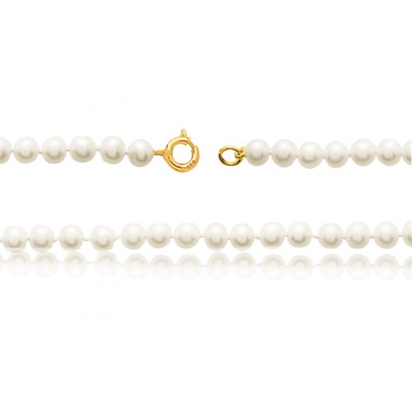 bracelet or 18 carats et perles de culture 5,5 mm