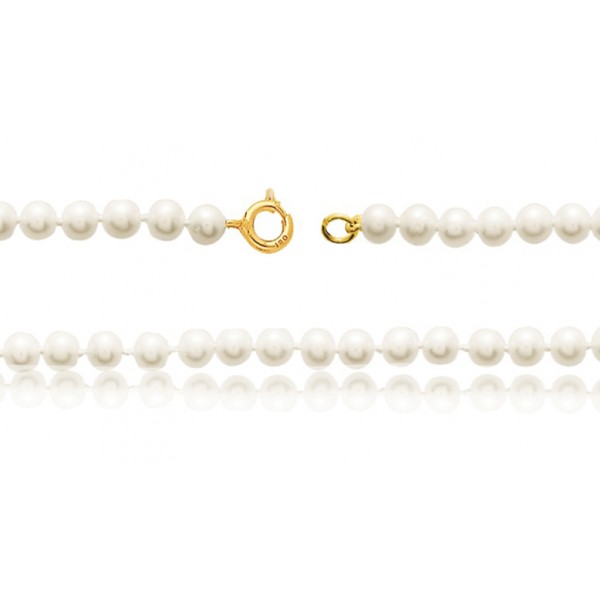 bracelet or 18 carats et perles de culture 6,5 mm