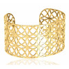 Bracelet manchette en or jaune 18 carats pour femmes