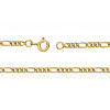 Chaine de cheville en or jaune 18 carats pour femmes maille cheval