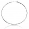créoles en or blanc 18 carats pour femmes