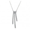 Collier Fiana joaillerie en or blanc 18 carats, diamant 0,46 carat