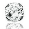 Boucle d'oreilles en or blanc 18 carats et zirconium 5mm pour homme
