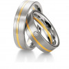Duo d'alliances breuning deux ors 18 carats "contemplation"