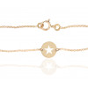 Bracelet Mistinguette en or jaune 18 carats modèle étoile- 17 cm