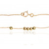 Bracelet Mistinguette en or jaune 18 carats modèle boulier - 17 cm
