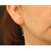 Boucles d'oreilles Mistinguette en or jaune 18 carats pour femmes